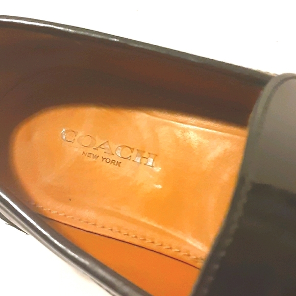 EUC COACH Black Patent Leather Oxfords - Picture 7 of 7